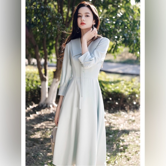 Fairy Long Sleeve Sky Blue Dress - Picture 5 of 11